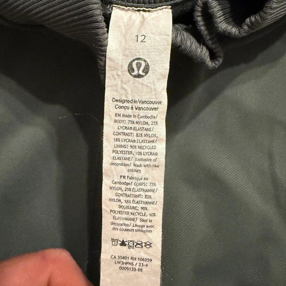 Lululemon Wunder Train Track Jacket Dark Forest Size 12 Excellent Condition